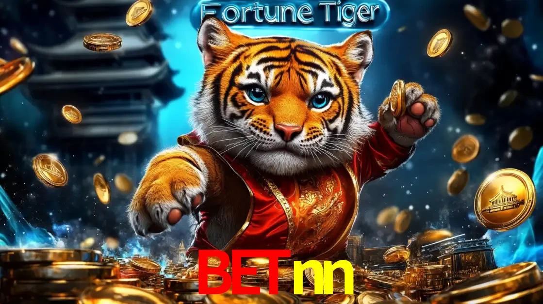 Imagem promocional do jogo de slot Fortune Tiger, com um tigre majestoso em traje tradicional cercado por uma fortuna em moedas de ouro, disponível agora no cassino betnn.