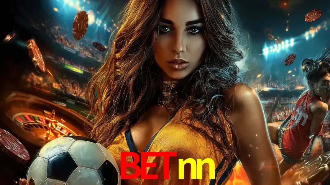 Mulher segurando uma bola de futebol em uma montagem que mistura a paixão esportiva com a emoção da roleta de cassino, tudo disponível na plataforma betnn.